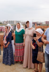 Чин основания храма во имя новомучеников и исповедников Саратовских в строящемся районе Солнечный-2 г. Саратова