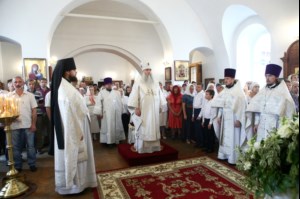 Божественная литургия в Спасо-Преображенском мужском монастыре г. Саратова