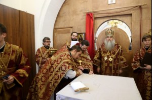 Великое освящение храма святых мучеников Адриана и Наталии г. Саратова и Божественная литургия в новоосвященном храме