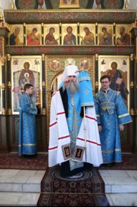 Всенощное бдение на Архиерейском подворье – храме в честь иконы Божией Матери «Утоли моя печали» г.Саратова