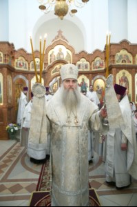 Божественная литургия в храме во имя святого равноапостольного великого князя Владимира г. Саратова