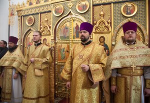 Божественная литургия в храме во имя святителя Луки (Войно-Ясенецкого), исповедника, при 3-й городской клинической больнице г. Саратова