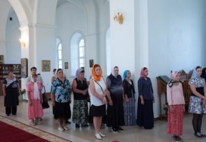 Всенощное бдение в Свято-Сергиевском женском монастыре с. Алексеевка Базарно-Карабулакского района