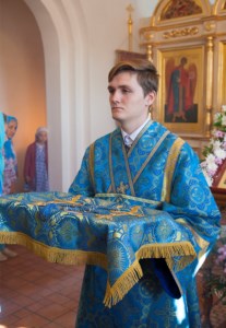 Божественная литургия в храме в честь Успения Пресвятой Богородицы п. Возрождение Хвалынского района