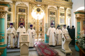 Божественная литургия в храме во имя Архангела Михаила с. Михайловка Саратовского района
