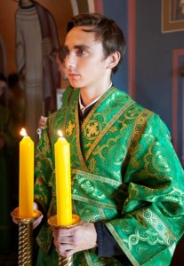 Божественная литургия в Свято-Троицком кафедральном соборе г. Саратова