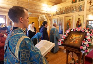 Всенощное бдение в храме в честь Рождества Пресвятой Богородицы г. Саратова