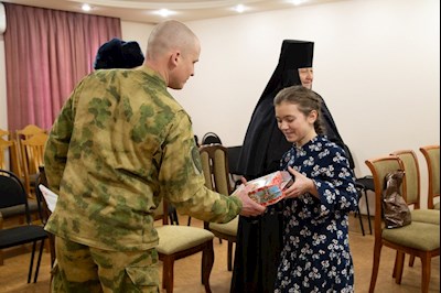 В Свято-Алексиевском монастыре прошла встреча с представителями Росгвардии