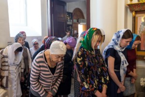 Всенощное бдение на Архиерейском подворье — храме в честь иконы Божией Матери «Утоли моя печали» г. Саратова