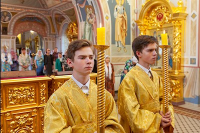 Всенощное бдение в Свято-Троицком кафедральном соборе г. Саратова