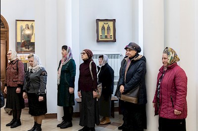 Божественная литургия в храме в честь святого равноапостольного великого князя Владимира г. Саратова