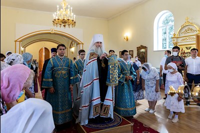 Всенощное бдение в храме в честь Казанской иконы Божией Матери р.п. Татищево