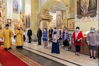 Всенощное бдение в храме Покрова Пресвятой Богородицы г. Саратова