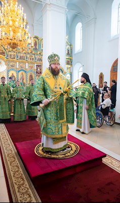 Митрополит Игнатий совершил Божественную литургию в Свято-Сергиевском женском монастыре села Алексеевка Базарно-Карабулакского района