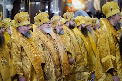 Митрополит Игнатий принял участие в Божественной литургии в день 14-й годовщины интронизации Патриарха Кирилла