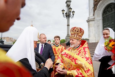 Митрополит Игнатий принял участие в Божественной литургии и торжествах в день тезоименитства Святейшего Патриарха Кирилла