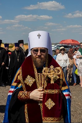 Митрополит Игнатий совершил освящение закладного камня на месте строительства Княже-Владимирского собора г. Саратова