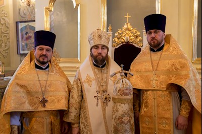 Митрополит Игнатий совершил Божественную литургию и молебен на новый год в Покровском соборе г. Саратова
