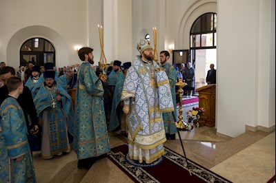 Митрополит Игнатий совершил Божественную литургию в храме святого апостола и евангелиста Иоанна Богослова с. Казанла Базарно-Карабулакского района