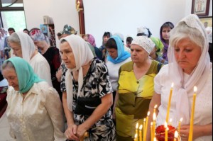 Божественная литургия в храме во имя святителя Луки (Войно-Ясенецкого) города Саратова