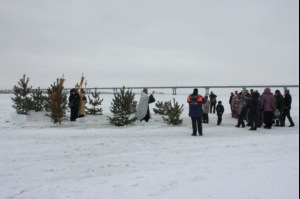 На Волге в селе Пристанное совершен чин Великого освящения воды
