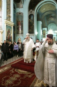 В праздник Крещения Господня Митрополит Лонгин совершил Божественную литургию и Чин Великого освящения воды