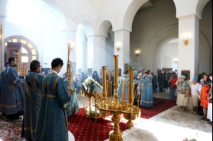 Божественная литургия в Свято-Алексиевском женском монастыре г. Саратова