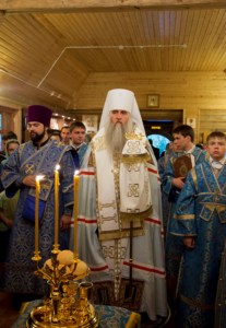 Всенощное бдение в храме в честь Рождества Пресвятой Богородицы города Саратова