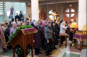 Божественная литургия и панихида в храме во имя Всех Святых, в земле Российской просиявших г. Саратова