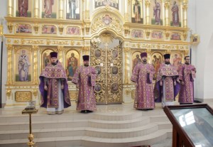 Божественная литургия в храме во имя святого благоверного князя Александра Невского г.Ртищево