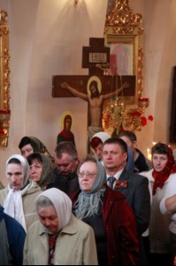 Божественная литургия в Александро-Невском храме города Ртищево