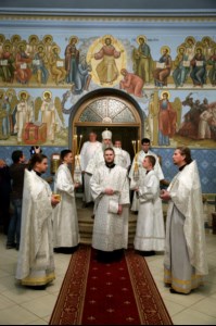 Крещальная литургия в Свято-Троицком кафедральном соборе г.Саратова