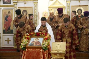 Божественная литургия в Спасо-Преображенском мужском монастыре г.Саратова