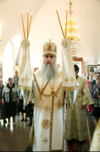 Божественная литургия в храме во имя Архангела Михаила с. Михайловка Саратовского района