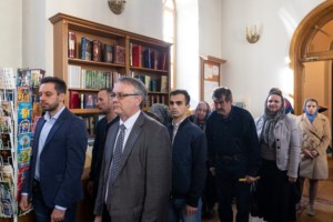 Литургия Преждеосвященных Даров, малое повечерие и утреня Великого Четвертка на Архиерейском подворье — в храме во имя святых равноапостольных Мефодия и Кирилла при СГУ