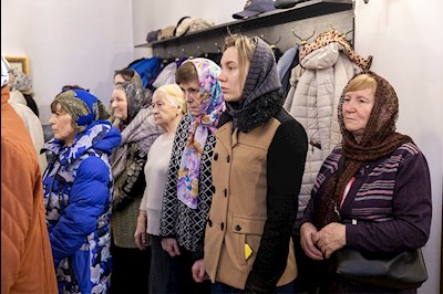 Божественная литургия в храме в честь иконы Божией Матери «Всех скорбящих Радость» г. Саратова