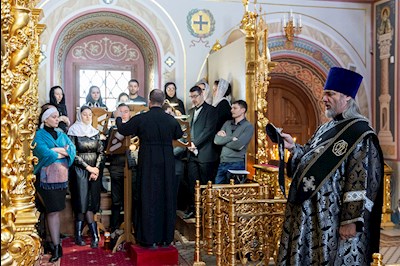 Пассия в Свято-Троицком кафедральном соборе г. Саратова