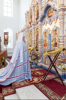 Божественная литургия в храме во имя святых первоверховных апостолов Петра и Павла г. Аткарска