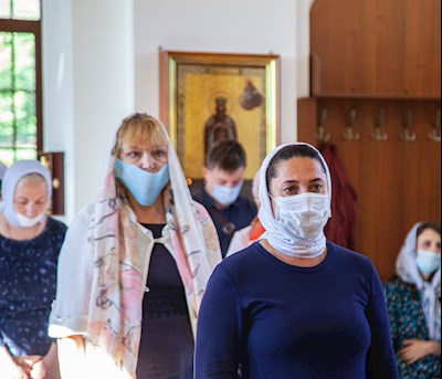 Божественная литургия в Свято-Алексиевском женском монастыре г. Саратова