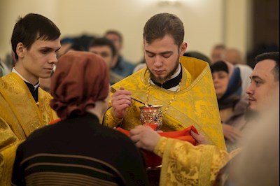 Митрополит Игнатий совершил Божественную литургию в соборном храме святителя Спиридона Тримифунтского г. Саратова