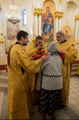 Митрополит Игнатий совершил Божественную литургию в соборном храме святителя Спиридона Тримифунтского г. Саратова