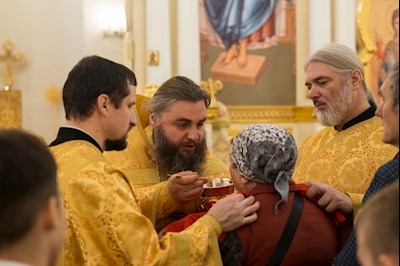Митрополит Игнатий совершил Божественную литургию в соборном храме святителя Спиридона Тримифунтского г. Саратова