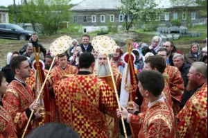 Чин Великого освящения и Божественная литургия в храме в честь Владимирской иконы Божией Матери Владимирского женского монастыря г. Вольска