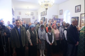 Божественная литургия в храме во имя преподобного Сергия Радонежского поселок Юбилейный г.Саратова
