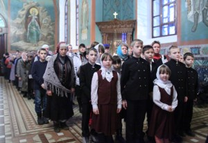 Всенощное бдение в Крестовоздвиженском храме г. Хвалынска