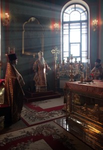 Божественная литургия в Крестовоздвиженском храме г. Хвалынска