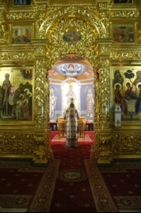 Божественная литургия в Свято-Троицком кафедральном соборе г.Саратова