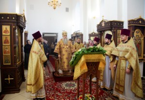 Божественная литургия в Свято-Иоанновском женском монастыре села Алексеевка Хвалынского района