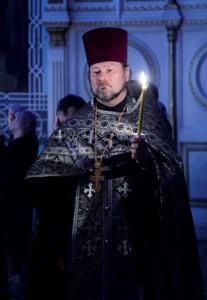 Утреня с чтением Великого канона преподобного Андрея Критского в храме в честь Сошествия Святого Духа г. Саратова
