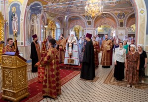 Всенощное бдение в Свято-Троицком кафедральном соборе г. Саратова